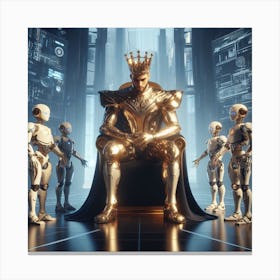 King Of Robots 6 Canvas Print