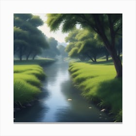 River In The Grass 19 Canvas Print