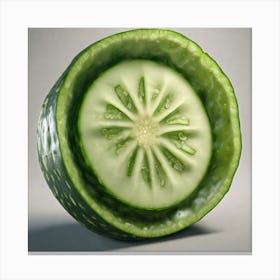 Cucumber Slice 3 Canvas Print