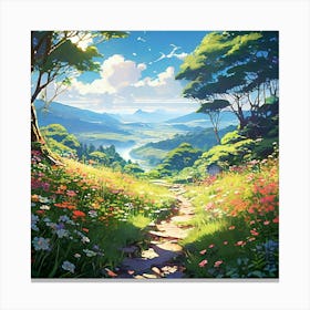 Beauty In Garden Sunlight And Peace Golden Ratio Fake Detail Trending Pixiv Fanbox Acrylic Pale(3) Canvas Print