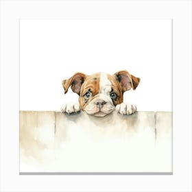 Bulldog Puppy 1 Canvas Print