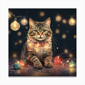 Christmas Cat 8 Canvas Print