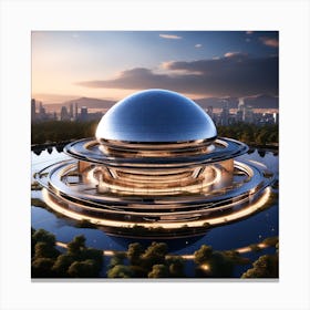 Futuristic Building 2 Canvas Print