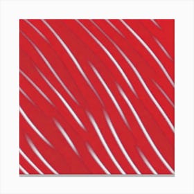 Red And White Stripes Canvas Print