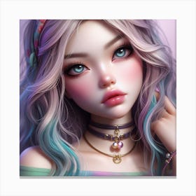 Kawaii Girl 1 Canvas Print