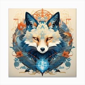 Blue fox Canvas Print