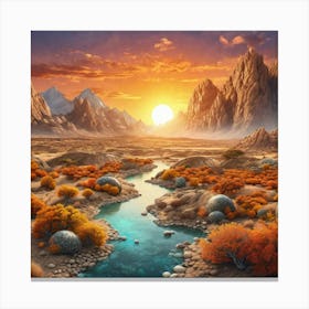 Desert Landscape 24 Canvas Print