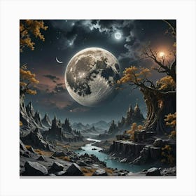 Moonscape Canvas Print