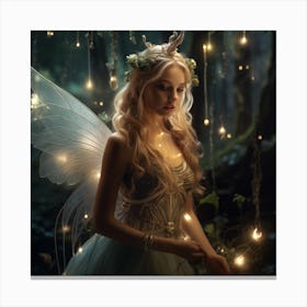 Fairy In The Forest 3 Canvas Print