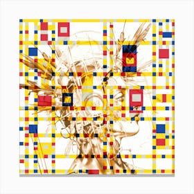 MONDRIAN WARRIOR Canvas Print