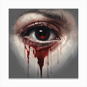 Bloody Eye Canvas Print