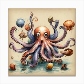 Octopus 74 Canvas Print