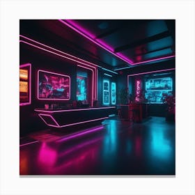 Neon Chill Room Canvas Print