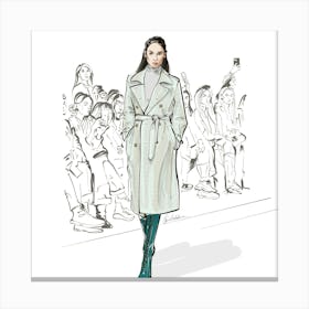 Fashion show Illustration Canvas Print