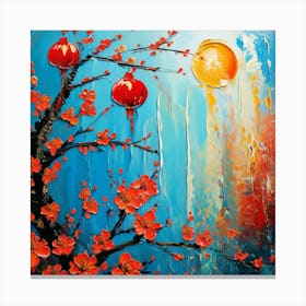 Chinese Cherry Blossoms Canvas Print