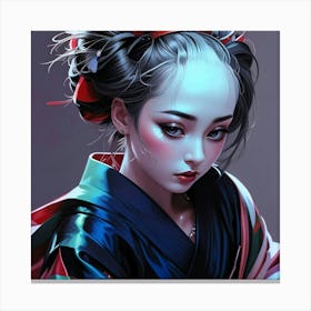 Japan Geisha Visual 20 Canvas Print