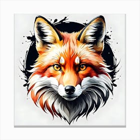 Fox Head 5 Canvas Print