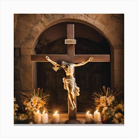 Crucifixion Of Jesus 3 Canvas Print