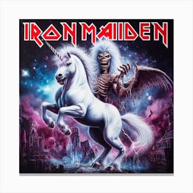Iron Maiden unicorn Canvas Print