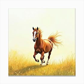 Horse Galloping Canvas Print