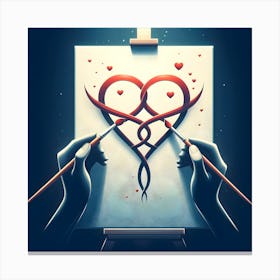 Heart Tattoo Canvas Print