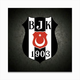 Beşiktaş J.K Logo Wall Art 3 Canvas Print