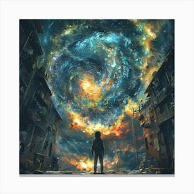 Galaxy In The Sky 1 Canvas Print