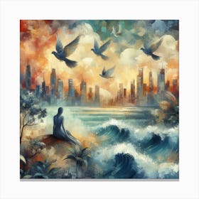 Pigeons 10 Canvas Print