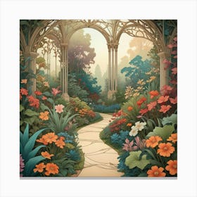 Garden Path 10 Canvas Print