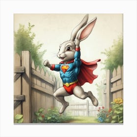 Super Bunny 21 Canvas Print