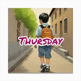 Thursday Canvas Print