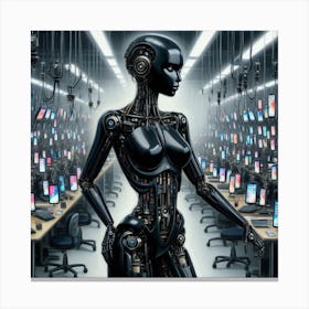 Robot Woman 19 Canvas Print