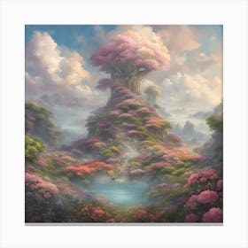 Tree Of Blossoms Canvas Print