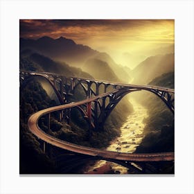 Bridge Over The River Canvas Print