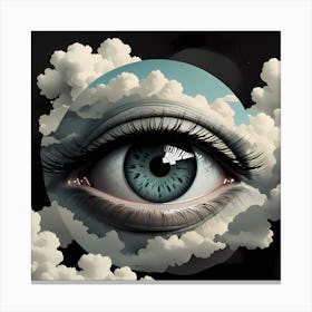 Cloud Vision: I Put An Eye On You Series Canvas Print