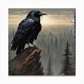 Raven 6 Canvas Print