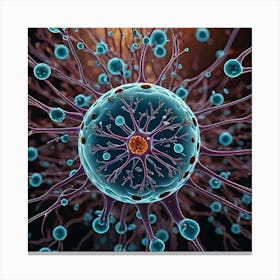 Human Cell 9 Canvas Print