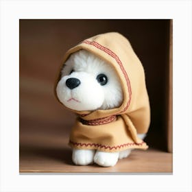 Flux Schnell A Soft Plush And Endearing White Dog Doll With A Leinwandbilder