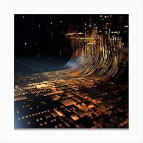 Abstract Computer Graphics Canvas Print