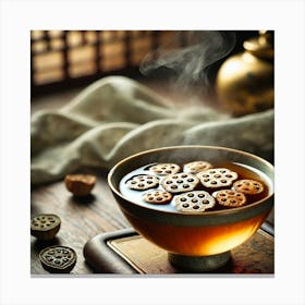 Sovereign Flame Lotus Seed Wine Canvas Print