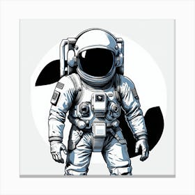 Astronaut In Space 6 Canvas Print