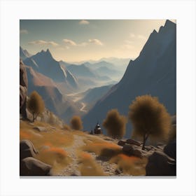 Mountain Scene 3 Canvas Print