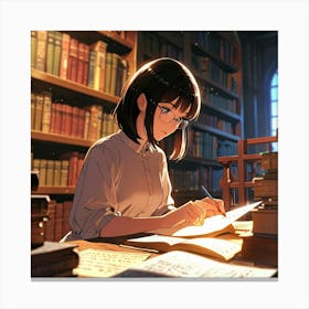 The Young Librarian 41 Canvas Print