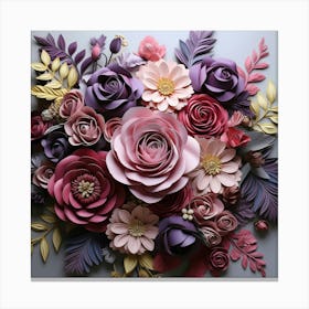 Paper Flower Art 2 Canvas Print