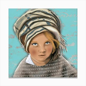 Little Girl In A Turban Canvas Print