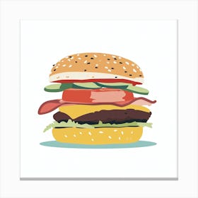 Burger Canvas Print