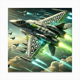 Vx F1 Toxic Wasp Air Superiority Fighter Converted Canvas Print