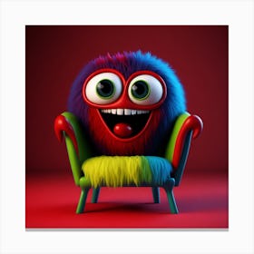 Leonardo Diffusion A 3d Hd Nice Small Rainbow Creature With 2 0 (5) Canvas Print