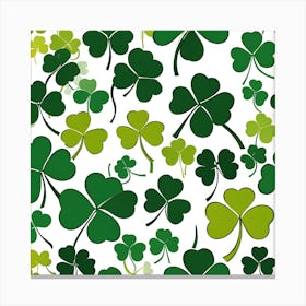 Shamrock Pattern Canvas Print