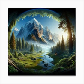 Landscape Painting 5 Canvas Print